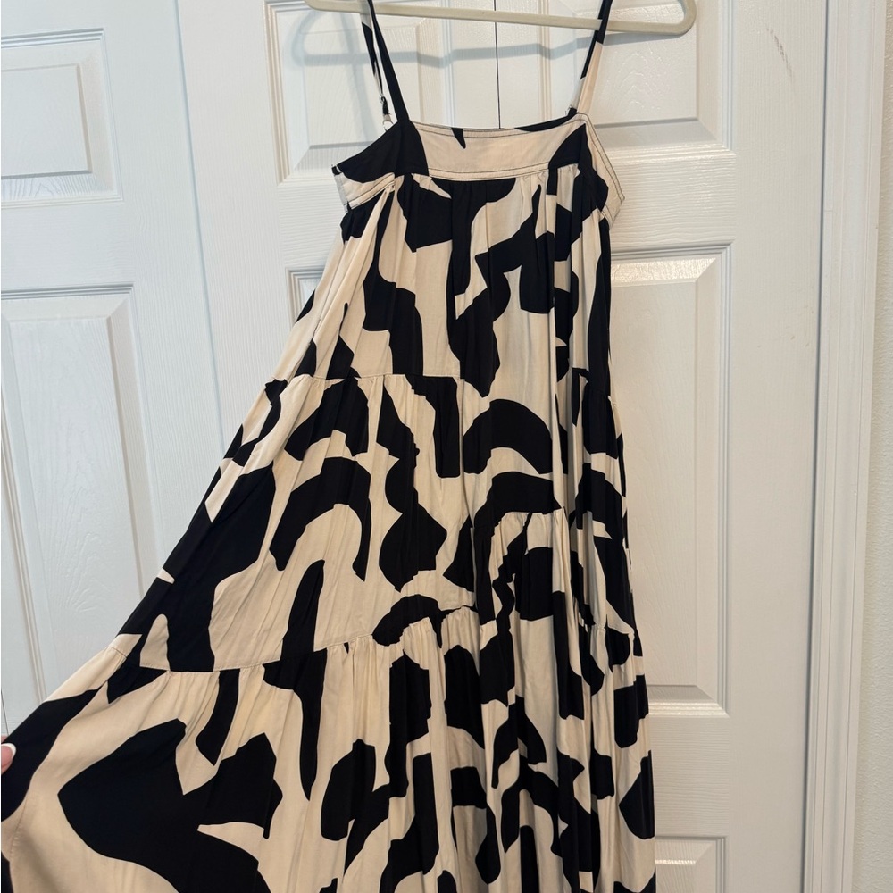 Abel the Label Black and Cream Women's Dress